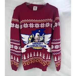 NUMSKULL Sonic The HedgeHog Mens Size M Xmas Christmas Red SEGA